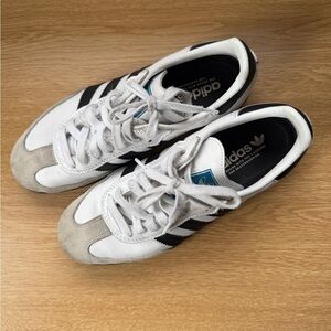 Adidas White, Black, and Gray Sneakers samba